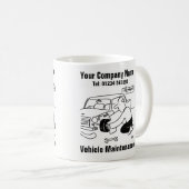 Fahrzeugwartung Garage Kaffeetasse (VorderseiteRechts)