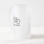 FAHRZYKOLOGISCH MATTGLAS BIERGLAS (Vorderseite Links)