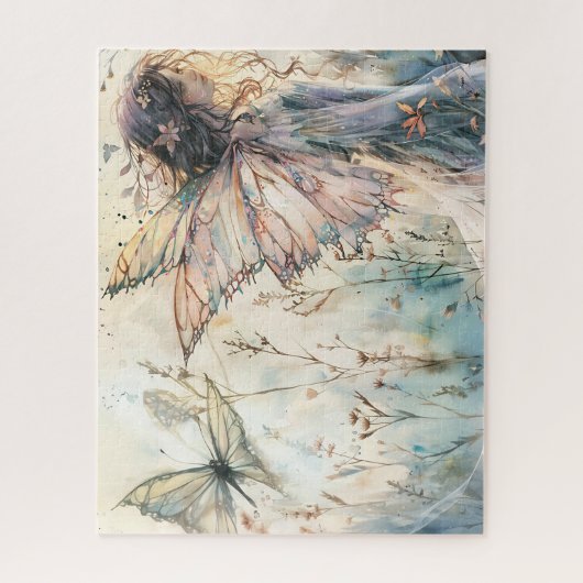 Faia in der blorpastellfarbenen Wiese mit Schmette Puzzle (Vertikal)