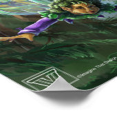 Faia und Burgen Fantasy Kunst, Dichtung und Musik Poster (Ecke)