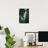 Faia und Burgen Fantasy Kunst, Dichtung und Musik Poster (Heimbüro)
