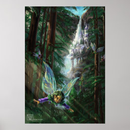 Faia und Burgen Fantasy Kunst, Dichtung und Musik Poster
