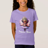 Faible Ballerina Prinzessin Pink Flattern Flügel l T-Shirt (Vorderseite)