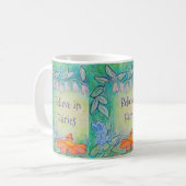 Faiblütengarten Kunstvoll Tasse Kaffee (Vorderseite Links)