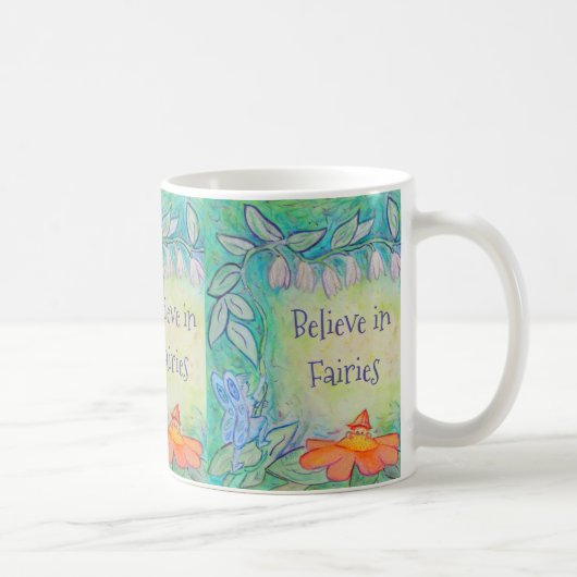 Faiblütengarten Kunstvoll Tasse Kaffee (Rechts)