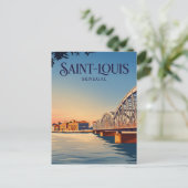 Faidherbe-Brücke Senegal Postkarte (Stehend Vorderseite)