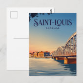 Faidherbe-Brücke Senegal Postkarte (Vorne/Hinten)