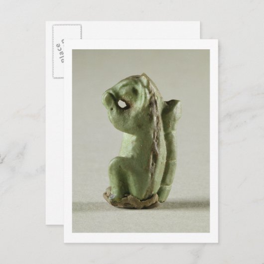 Faience Eichhörnchen, Harappa, 2300-1750 v. Chr. Postkarte (Vorne/Hinten)