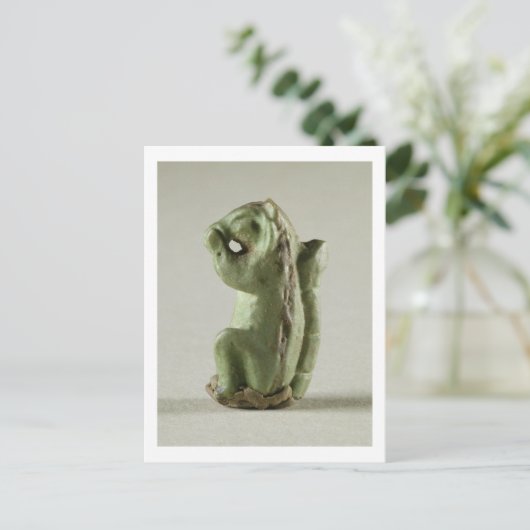 Faience Eichhörnchen, Harappa, 2300-1750 v. Chr. Postkarte (Stehend Vorderseite)