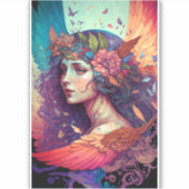 Faiful Fairy Angel Wings Fantasy Art Aufkleber (Vorderseite)