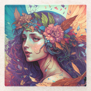 Faiful Fairy Angel Wings Fantasy Art Glasuntersetzer