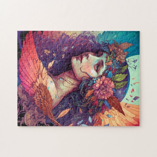 Faiful Fairy Angel Wings Fantasy Art Puzzle (Horizontal)