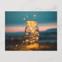 Faillampen Jar, Weihnachten, Danke, Sommer Feiertagspostkarte