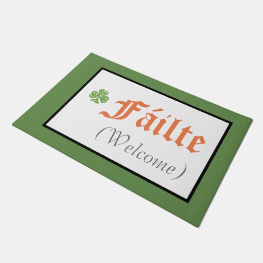 Fáilte Irish Welcome Fußmatte (Schrägansicht)