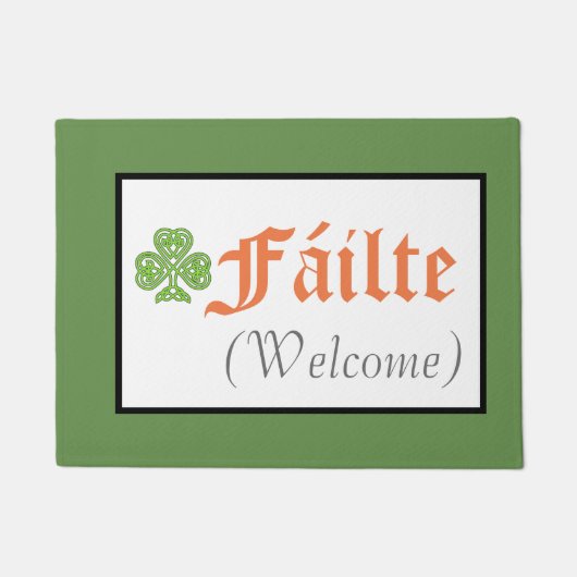 Fáilte Welcome Fußmatte (Vorderseite)
