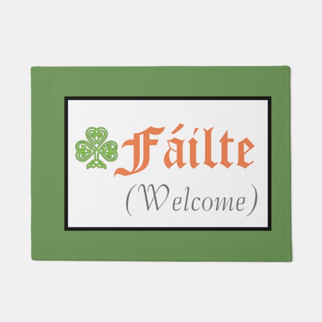 Fáilte Welcome Fußmatte (Vorderseite)