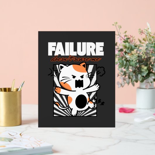 Failure Doesn't Scare Me Acrylschild (Hochzeit)