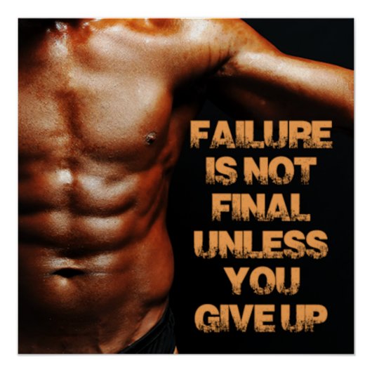 Failure is Not Final Motivational Poster (Vorderseite)