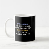 Failure Is Not The Opsite Of Success It Is A Part  Kaffeetasse (Links)