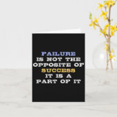 Failure Is Not The Opsite Of Success It Is A Part  Karte (Gelbe Blume)