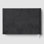 Faint Dark Marbling Gold Twigs 3 Foto Memorial Gästebuch (Rückseite)