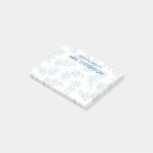 Faint Hübsch Vergiss mich nicht Blumenmuster Name  Post-it Klebezettel (angewinkelt)