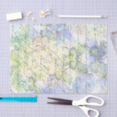 Faint Vintag Light Blue Floral Decoupage Seidenpapier (Handwerk)
