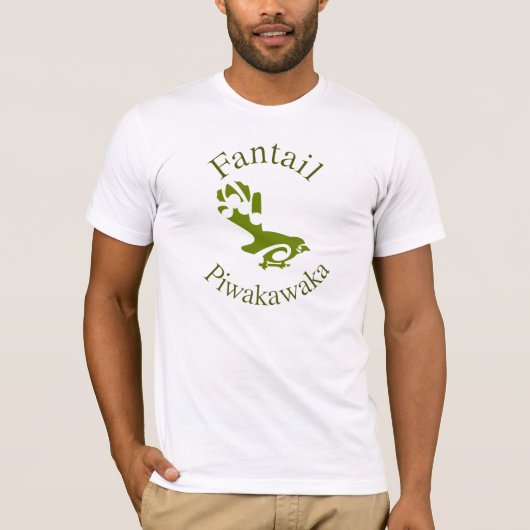 Faintail Neuseeland Aotearoa Bird T-Shirt (Vorderseite)
