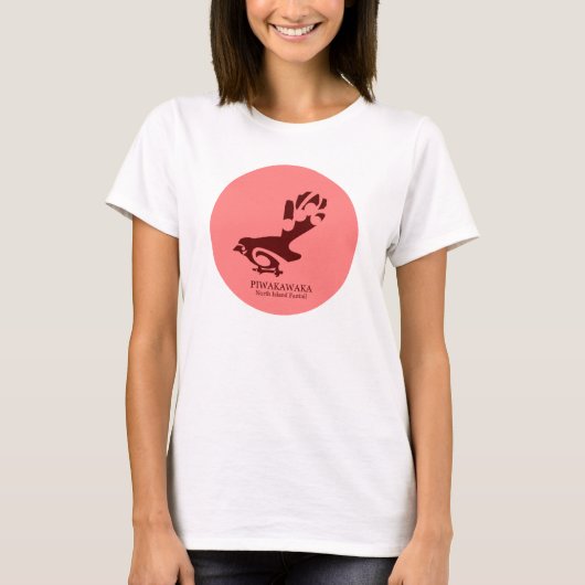Faintail Neuseeland Aotearoa Bird T-Shirt (Vorderseite)