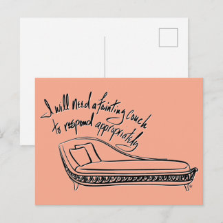 Fainting Couch Feiertagspostkarte