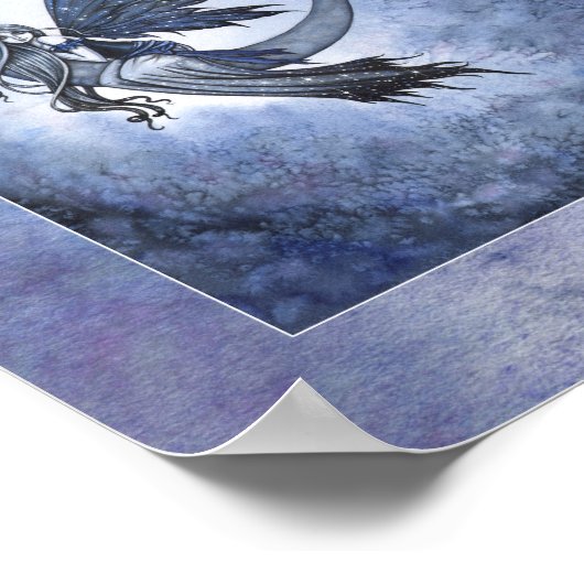 Faion Crescent Moon Fantasy Art von Molly H Poster (Ecke)