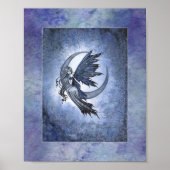 Faion Crescent Moon Fantasy Art von Molly H Poster (Vorne)