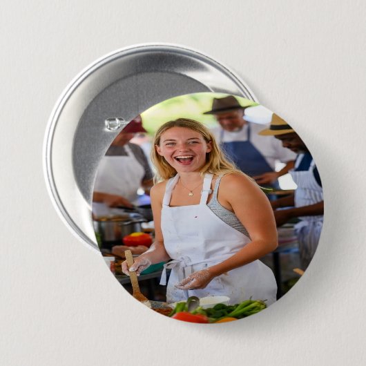 Fair Cook Off Photo Customize Button (Vorne & Hinten)