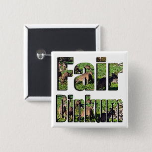 Fair Dinkum Aussie Slang Logo, Button