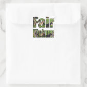 Fair Dinkum Aussie Slang Logo, Quadratischer Aufkleber (Tasche)