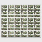 Fair Dinkum Aussie Slang Word with Kangaroos, Geschenkpapier (Flach)
