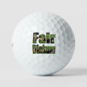 Fair Dinkum Aussie Slang Word with Kangaroos, Golfball (Vorderseite)