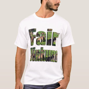 Fair Dinkum Australischer Slang-Wort Mit Kängurus, T-Shirt