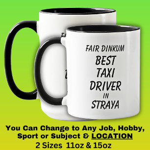 Fair Dinkum BESTER TAXIFAHER in Australien Tasse