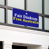 Fair Dinkum Free Australia Banner (Äußeres Gebäude)
