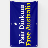 Fair Dinkum Free Australia Banner (Vertikal)