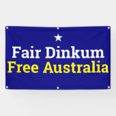 Fair Dinkum Free Australia Banner (Horizontal)