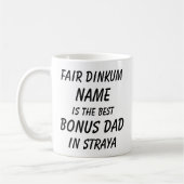 Fair Dinkum NAME BEST BONUS VATER Straya (Australi Kaffeetasse (Links)