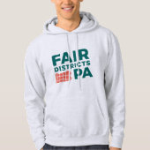Fair Districts PA Ash Grey Hoodie (Vorderseite)