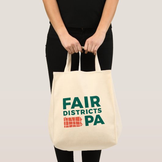 Fair Districts PA Lebensmittelgeschäft Tasche (Vorderseite (Produkt))