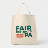 Fair Districts PA Lebensmittelgeschäft Tasche (Vorne)