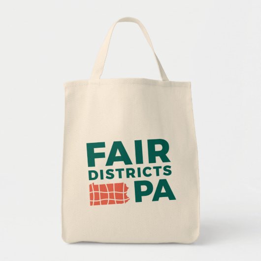 Fair Districts PA Lebensmittelgeschäft Tasche (Vorne)
