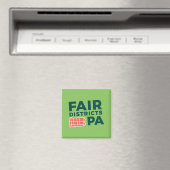 Fair Districts PA Limon Logo Small Magnet (In Situ (Geschirrspüler))