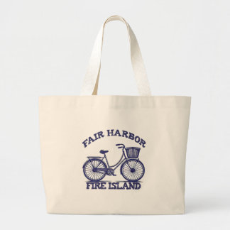 Fair Harbor Fire Island Strand Geschenkidee Jumbo Stoffbeutel