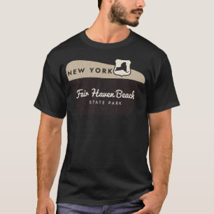 Fair Haven Beach Staat Park New York Begrüßungszei T-Shirt